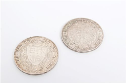 Lot 50 - G.B. Victoria O.H. Half Crowns - 1897 and 1901....