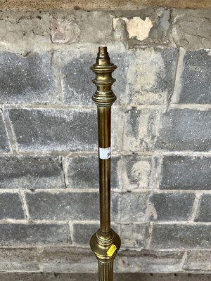 Lot 50 - Victorian brass standard lamp