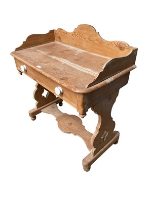 Lot 94 - Antique pine wash stand, 88w x 50d x 99h