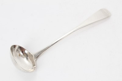 Lot 527 - George III Scottish provincial silver sauce ladle (Aberdeen circa 1800) George Booth.