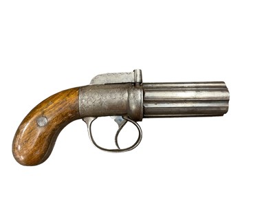 Lot 863 - Victorian Pepperbox percussion revolver