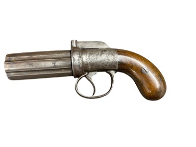 Lot 863 - Victorian Pepperbox percussion revolver