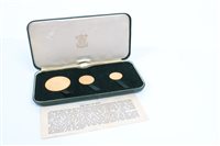 Lot 141 - Isle of Man Gold Proof Coins Set - 1965 - to...