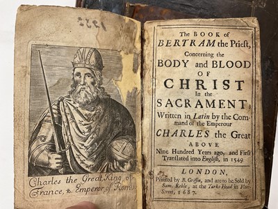 Lot 1705 - John Cosin  - A Scholastical History of the Canon of the Holy Scripture or the Certain and Indbitate Books Thereof as they are Received in the Church of England, first edition Timothy Garthwait, 16...