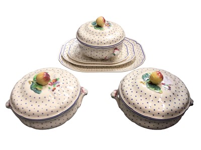 Lot 1183 - Spode polka dot dinner service