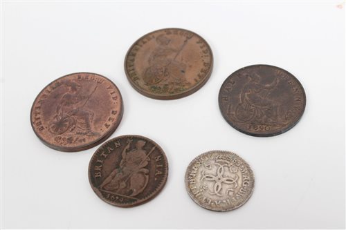 Lot 56 - G.B. mixed Coinsage - to include Charles II...