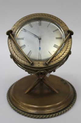 Lot 2525 - Unusual clock in the form of a drum