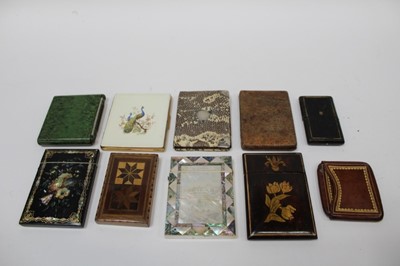 Lot 2560 - Collection of card cases