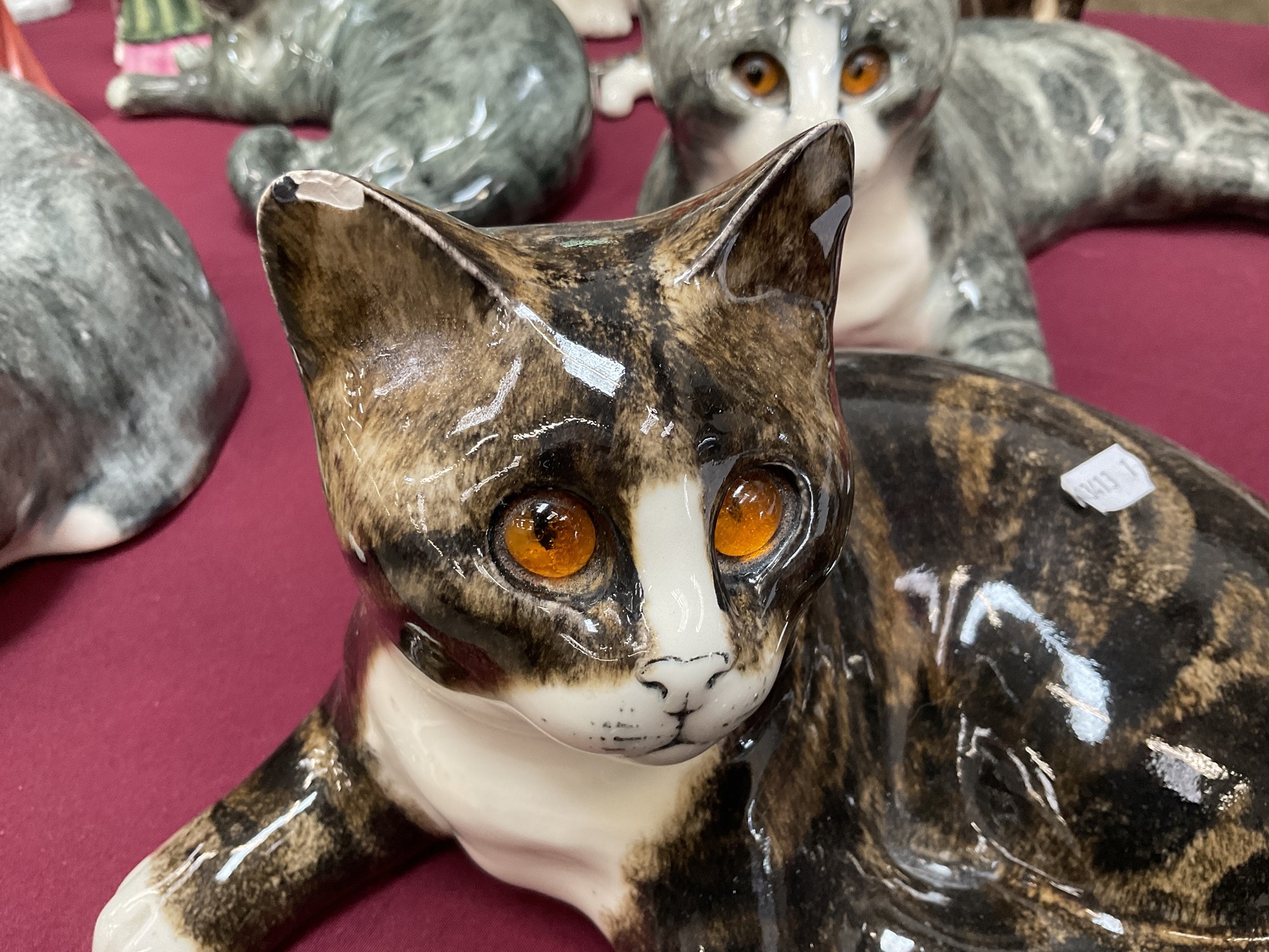 Lot 1079 - Seven Winstanley cats all signed by Mike