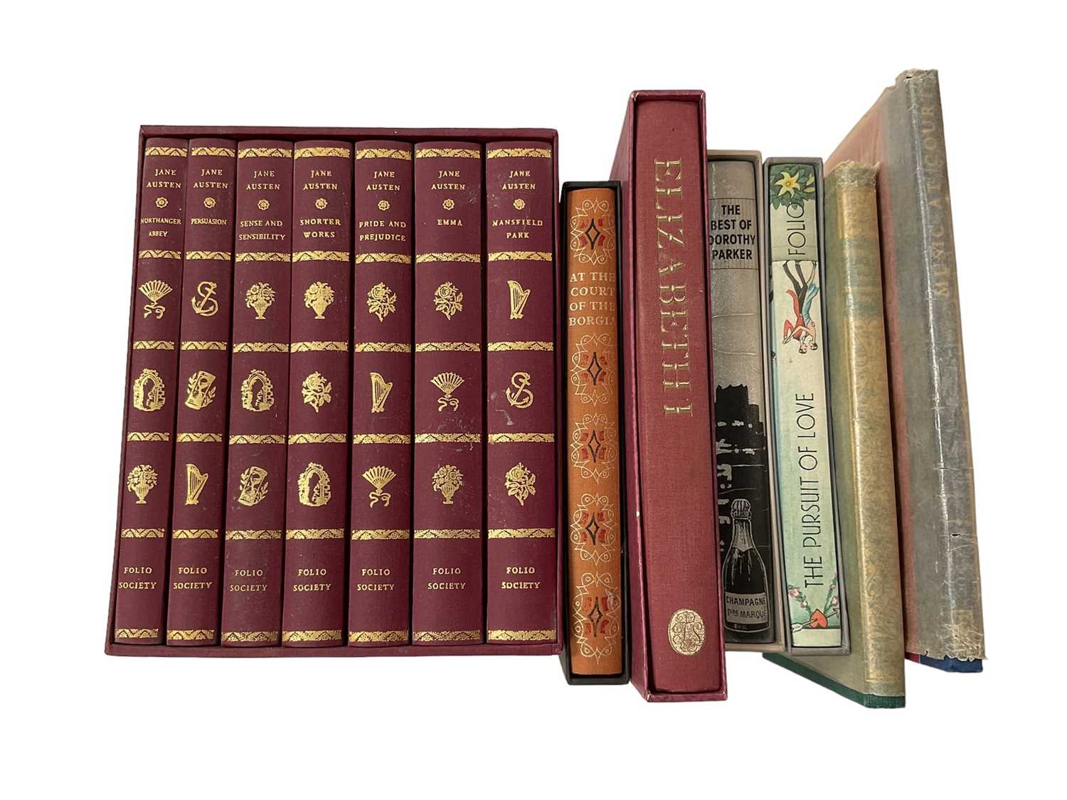 Lot 1734 - Folio Society - Works of Jane Austin, in box case, together with other Folio Society books