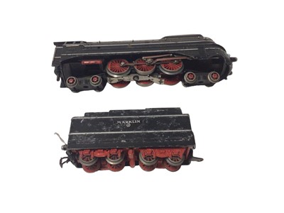 Lot 1849 - Marklin HO gauge locomotive including 4-6-4 black livery SK800 streamlined tender locomotive and 2-10-0 AC Delta BR-53 Big Boy Mallet WW11 War tender locomotive, No53 0002 (2)