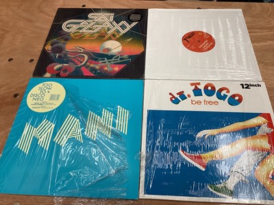 Lot 2245 - Two boxes of ex. DJ 45's and 12" singles