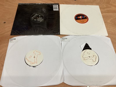 Lot 2245 - Two boxes of ex. DJ 45's and 12" singles