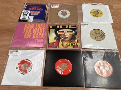 Lot 2245 - Two boxes of ex. DJ 45's and 12" singles