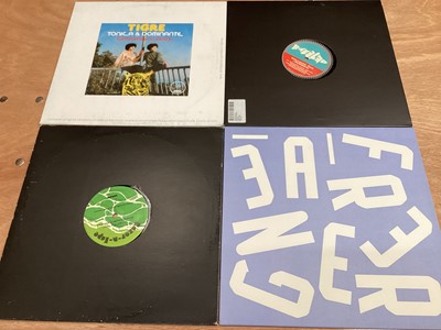 Lot 2245 - Two boxes of ex. DJ 45's and 12" singles