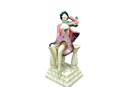 Lot 1011 - Peggy Davies Kevin Francis limited edition figure - La Brise, no.324, Guild Piece 1999/2000, modelled by Andy Moss