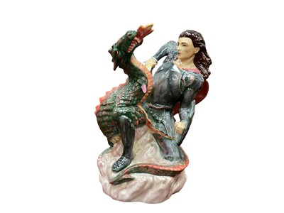 Lot 1016 - Peggy Davies Kevin Francis limited edition figure - George & The Dragon, no.108 of 350, modelled by Andy Moss