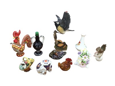 Lot 1216 - Selection of Geobel figurines, vintage ladies, Chinese men, bells and other ware