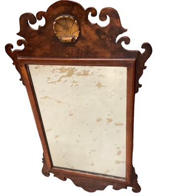 Lot 1513 - Late 19th century Chippendale revival walnut fretwork wall mirror