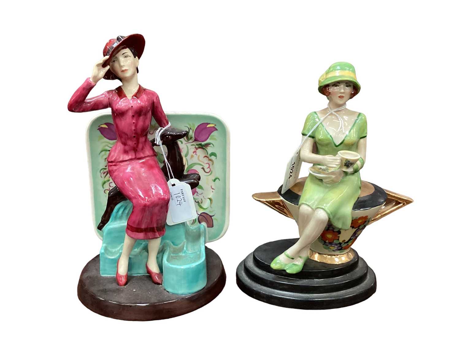 Lot 1024 - Two Kevin Francis limited edition figures - Young Susie Cooper, no.746, modelled by Amanda Hughes-Lubeck and Susie Cooper, no878 of 1000, modelled by Andy Moss