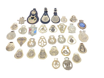 Lot 686 - Collection of old military horse brasses
