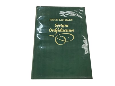 Lot 1744 - John Lindley - Sertum Orchidaceum, Johnson Reprint Corporation, folio, limited edition no. 75 of 1000, colour frontis and 49 plates, green cloth, folio 50 x 35cm