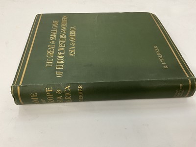 Lot 1753 - Richard Lydekker - The Great and Small Game of India, Burma & Tibet, numbered 158 from 250 copies