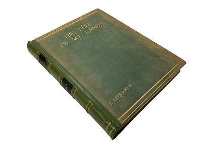 Lot 1754 - Richard Lydekker - The Deer of All Lands, 1898 first edition, one of 500 copies (un-numbered)