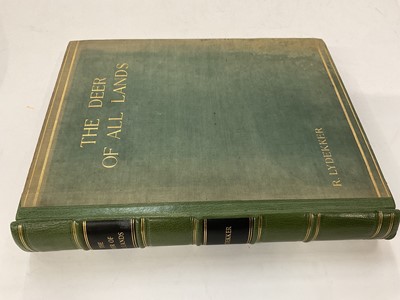 Lot 1754 - Richard Lydekker - The Deer of All Lands, 1898 first edition, one of 500 copies (un-numbered)