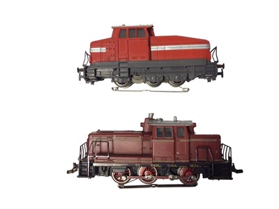 Lot 1860 - Marklin HO gauge 3 rail DB electric locomotive E03 002, plus Marklin diesel and one other (unboxed) (3)