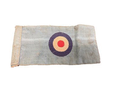 Lot 732 - Scarce Second World War period RAF Officers' car pennant, 24 x 12cm overall.