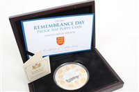 Lot 90 - Jersey - Remembrance Day £10 Silverer Proof...