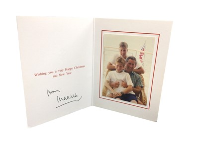 Lot 215 - H.R.H.Prince Charles Prince of Wales signed 1987 Christmas card