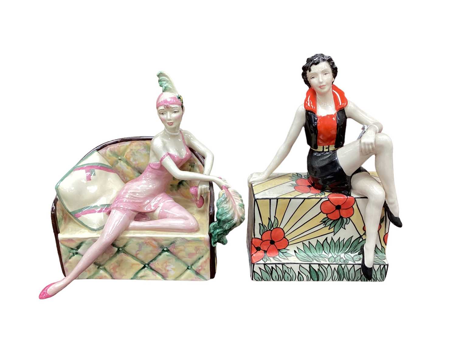 Lot 1051 - Two Peggy Davies Kevin Francis limited edition figures - La Femme Fatal, no.336 of 750, and Essence  of June, no.150 of 200, both modelled by Andy Moss