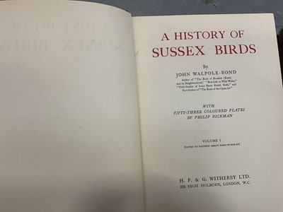 Lot 1767 - John Walpole-Bond - History of Sussex Birds, 1st Ed. 1938
