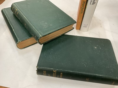 Lot 1774 - Stevenson - The Birds of Norfolk, 3 Vols, John Van Voorst & Matchett, 1866, 5 hand coloured plates after Wolf, 4 tinted lithographs bound in three quarter calf leather, 1866first edition, together...