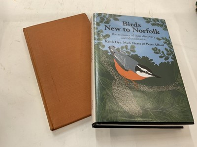 Lot 1774 - Stevenson - The Birds of Norfolk, 3 Vols, John Van Voorst & Matchett, 1866, 5 hand coloured plates after Wolf, 4 tinted lithographs bound in three quarter calf leather, 1866first edition, together...