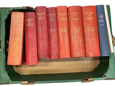 Lot 1781 - The National Cactus and Succulent Journal, run from volume 1 1946  - 1984, bound in 8 books, together with index