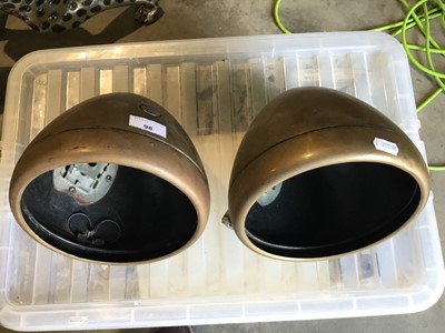 Lot 98 - Two Lucas headlamp shells