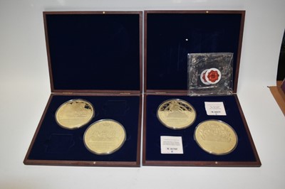 Lot 534 - World - Mixed Westminster coinage to include 'Battle of Britain' silver £5 x 21 colour enamelled collection (N.B. Cased with Certificate's of Authenticity), gold plated  Squadrons of the RAF Collec...