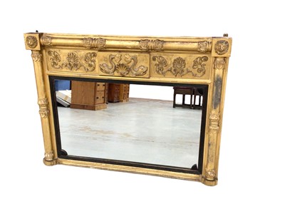 Lot 1559 - George IV gilt overmantel mirror