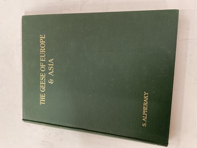 Lot 1797 - Sergius Alpheraky - The Geese of Europe and Asia, Rowland Ward 1905, original green cloth, and small group of Regional bird books. (7)