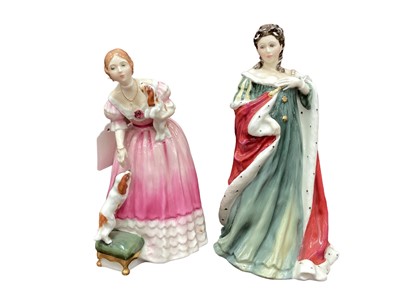 Lot 1076 - Two Royal Doulton limited edition Queens of the Realm figures - Queen Victoria HN3125 and Queen Anne HN3141