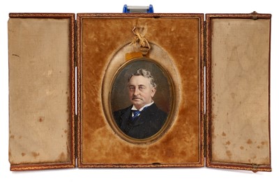 Lot 927 - Early 20th century portrait miniature on ivory of Cecil Rhodes