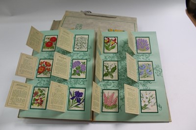 Lot 1518 - Cigarette cards selection of Kensitas Silk Flowers in six original albums small, medium and large issues, majority with folders (6 albums)