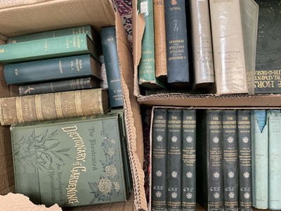 Lot 202 - Collection of books relating to agriculture, gardens, dogs, horses and natural history. (4 boxes)