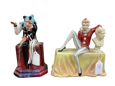 Lot 1089 - Carlton Ware prototype figure - The Jester, together with another prototype (2)