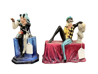 Lot 1090 - Carlton Ware figure - The Jester, together with another prototype (2)