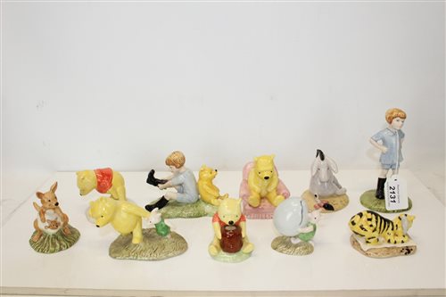 Lot 2131 - Ten Royal Doulton Winnie The Pooh Collection...