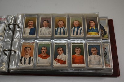 Lot 1541 - Cigarette cards Ogdens in two albums sets/part sets to include Australian Test Cricketers Boy Scouts, Derby Entrants 1929, Famous Footballers, Prominent Race Horses of 1933, Racing Pigeons etc.